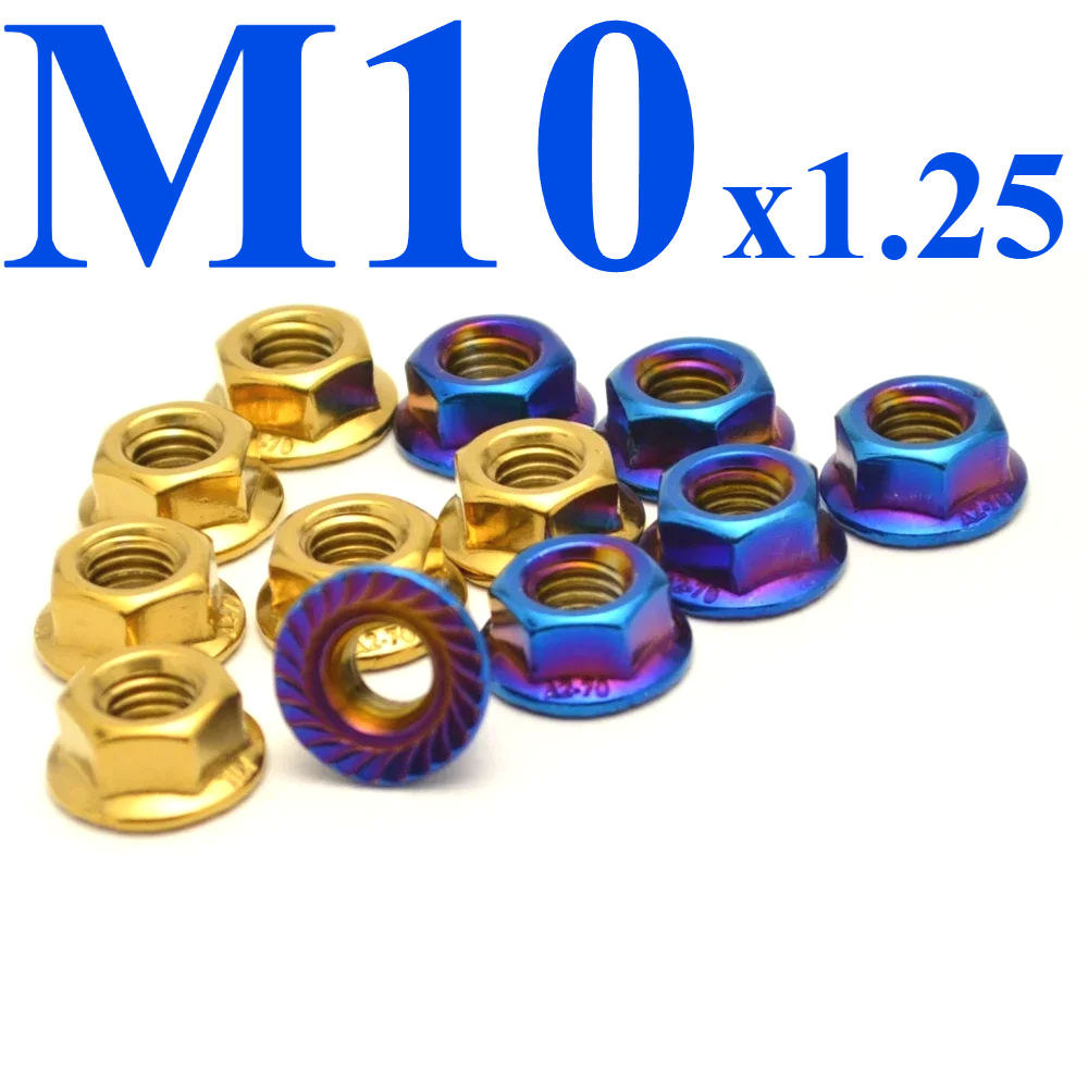 Sprocket - M10 * 1.25 Achtertandwiel Moeren Voor