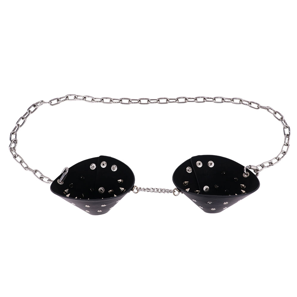 Steel Chain - DOGLOV Borst Bondage Vrouwelijke Wearable Tepel