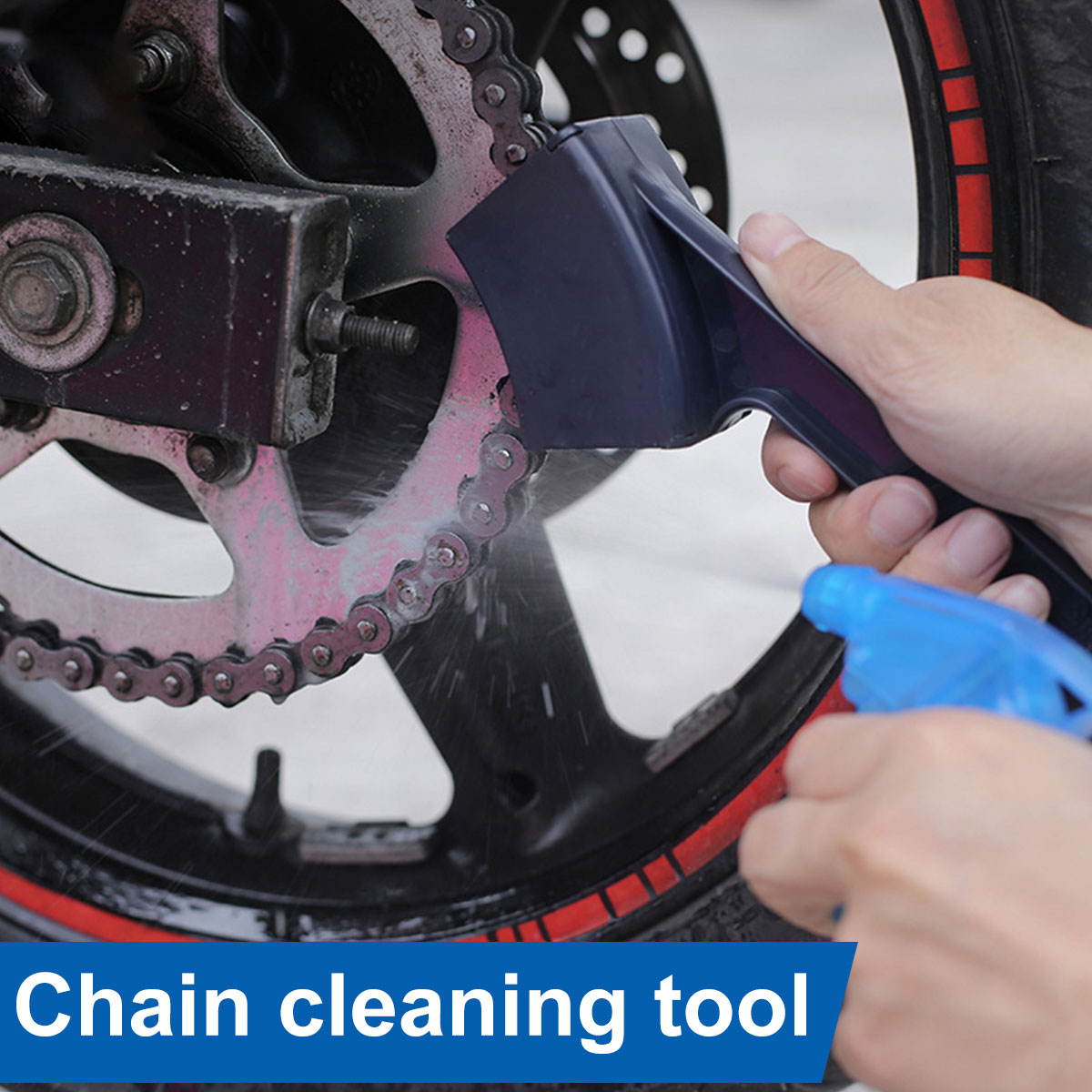 Chain Breaker - Motorcycle Bike Chain Cleaner Dual Heads