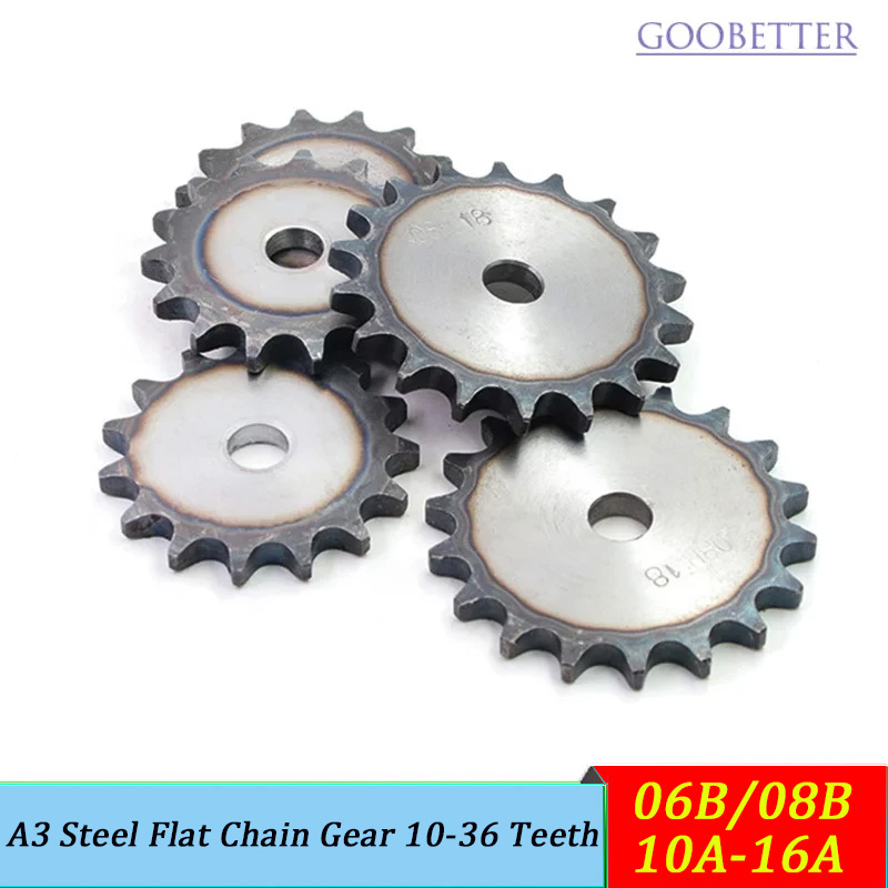 Sprocket - Gehard stalen tandwielen A3 staal 06B/08B