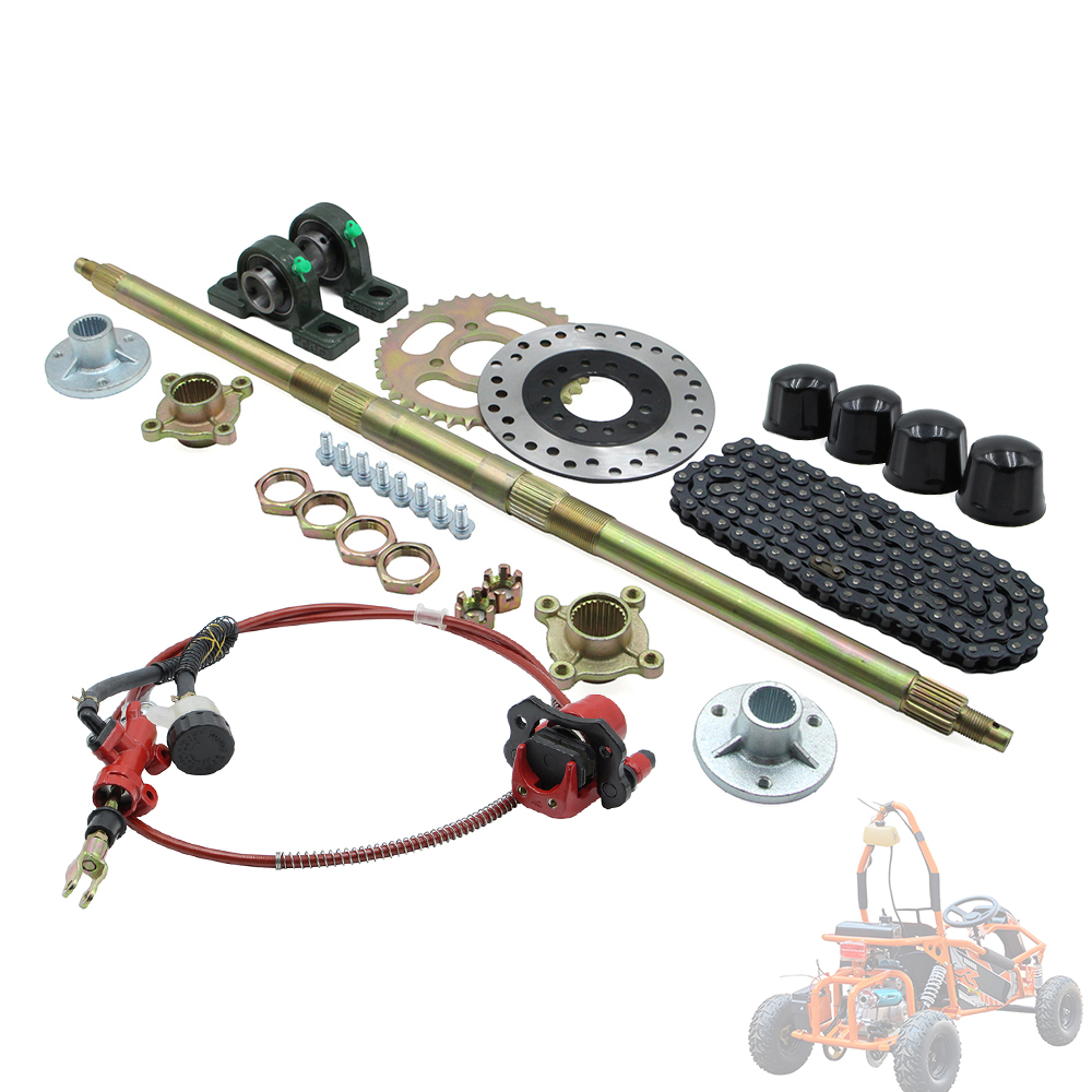 428 Chain - Go-Kart 740mm achteras complete set met