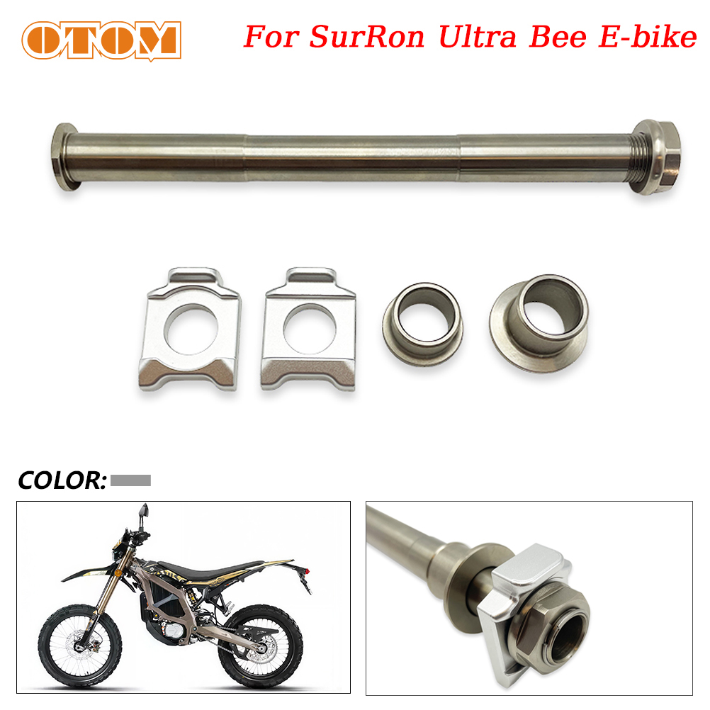 Motorcycle Parts Chain - Achteras met moeren, bussen, kettingstelblok en