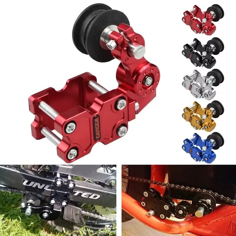 Roller Chain - Voor motorfiets spaakkettingspanner Roller Aluminium motorfietsmodificatie