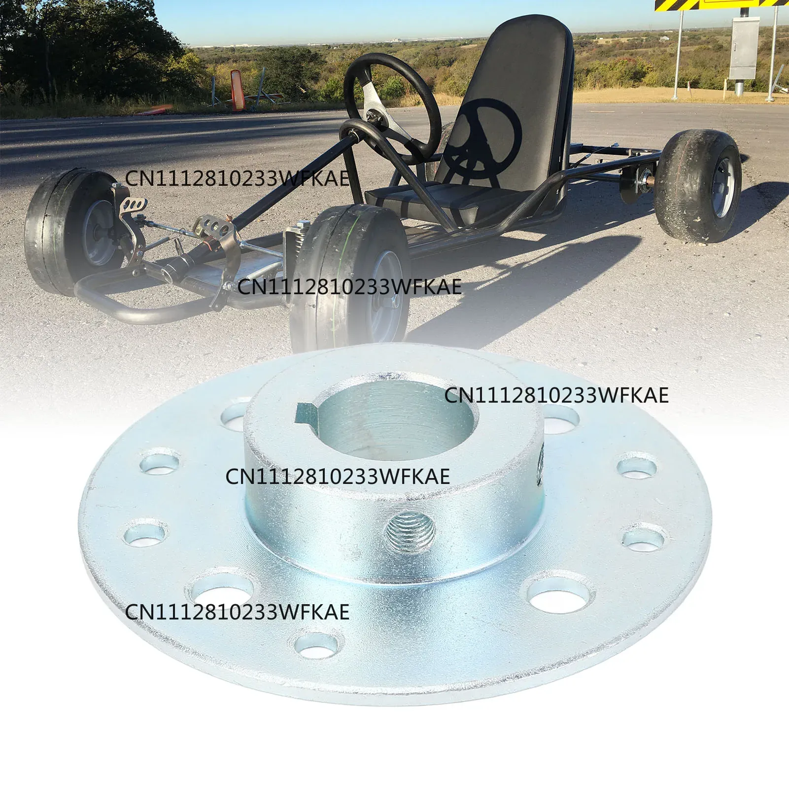 Sprocket - 1 inch achterste tandwielremnaafadapter voor go-karts,