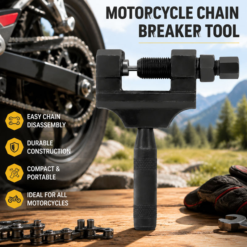 Chain Kit Motorcycle - Industriële kwaliteit motorfietskettingbreker Elektrische motorfietsfietskettingverwijderingsgereedschap Verdikte