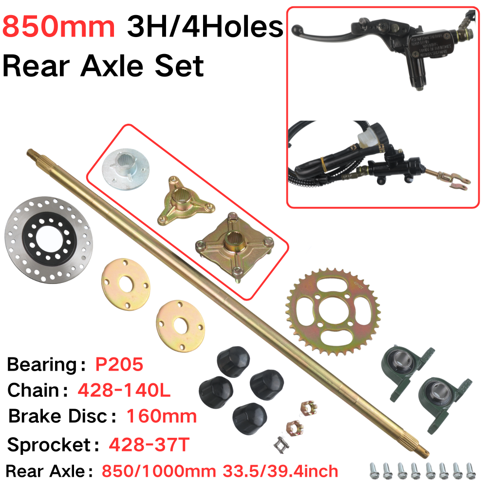 850mm achteras complete set me - Sprocket recensie en prijs