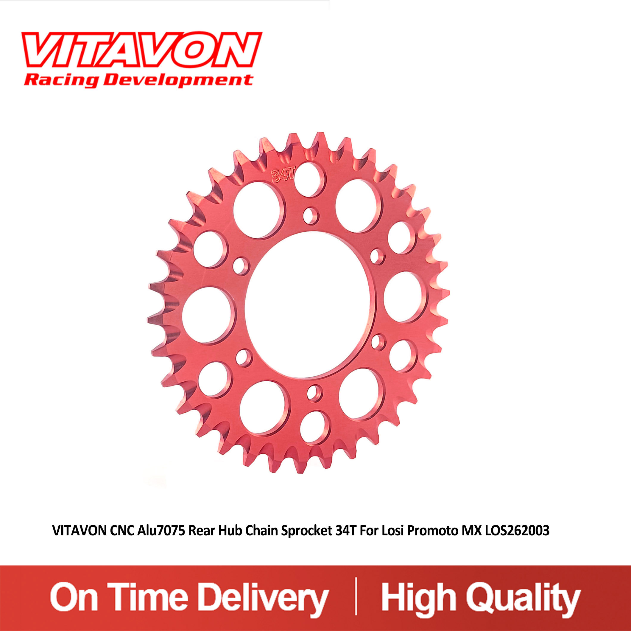 VITAVON CNC Alu7075 Achternaaf - Chain Sprocket Set recensie en prijs