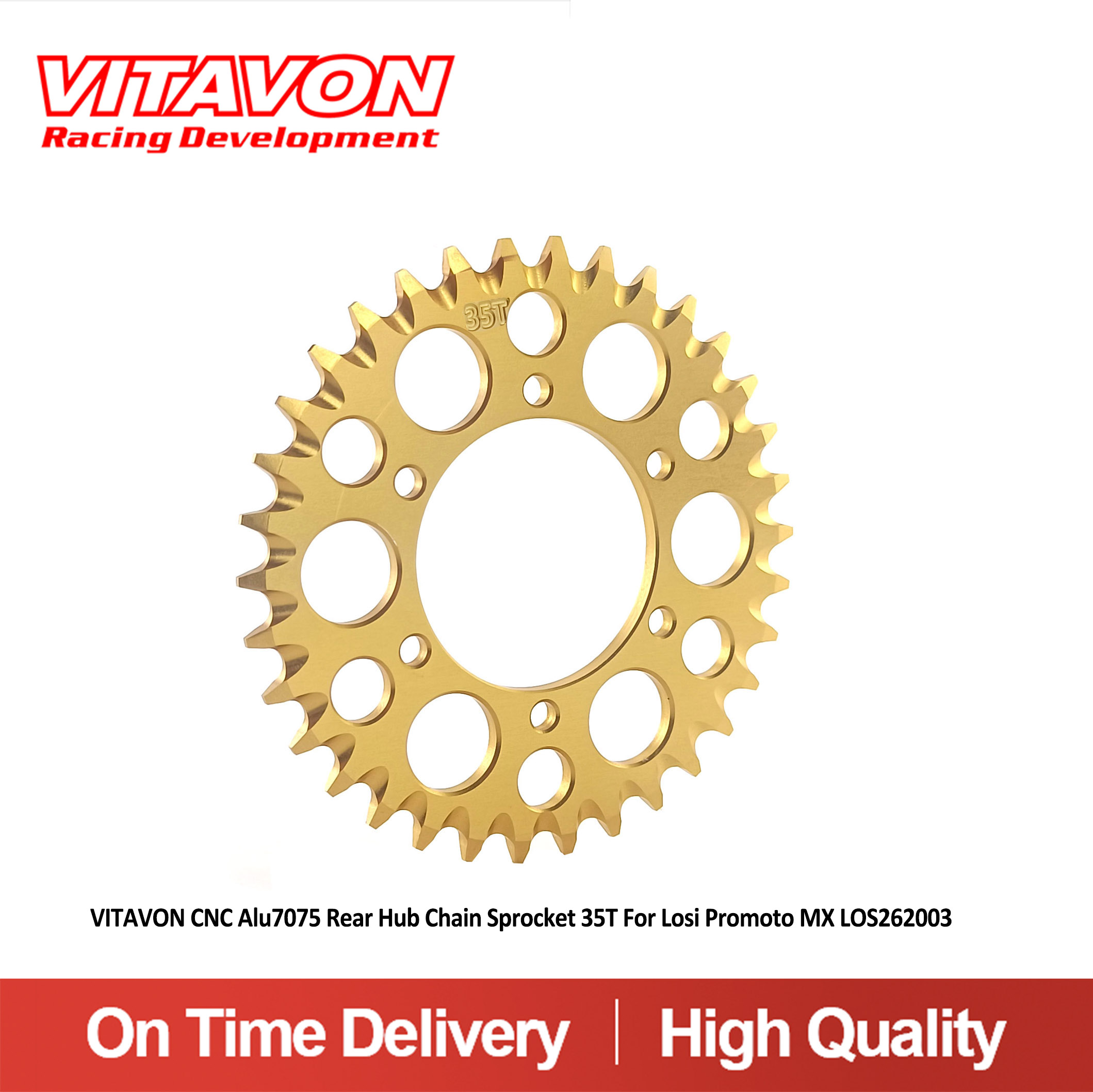 VITAVON CNC Alu7075 Achternaaf - Chain Sprocket Set recensie en prijs