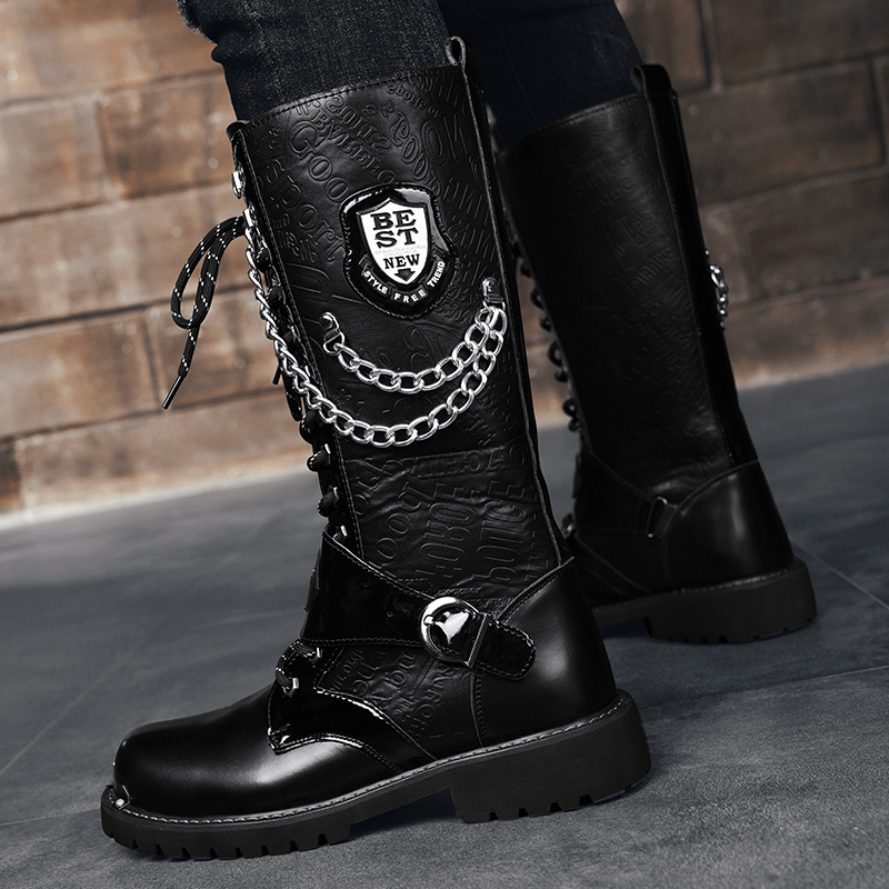 Heren plus size casual hoge la - Motorcycle Chain recensie en prijs