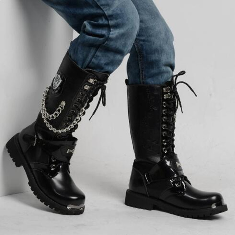 Herenmode motorlaarzen Ademend - Steel Chain recensie en prijs